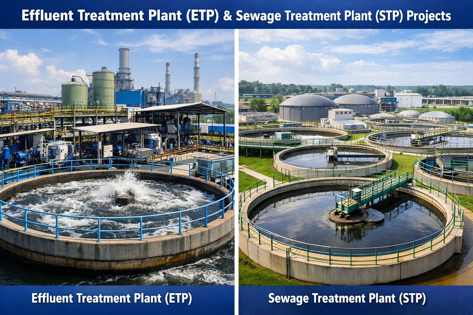Effluent Treatment Plant (ETP) and Sewage Treatment Plant (STP) Projects